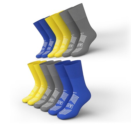 American Hospital Supply Polyester + Spandex, Assorted, Extra Large, 6 PK AHS-SS-XL-A6_PK